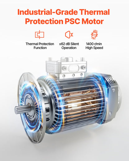 Industrial Pedestal Fan, 20 Inch 90-Degree Oscillating Fan, Height Adjustable Standing Fans with 3 Adjustable Speeds, High Power Floor Fans for Bedroom, Living Room, Home, Office, Black