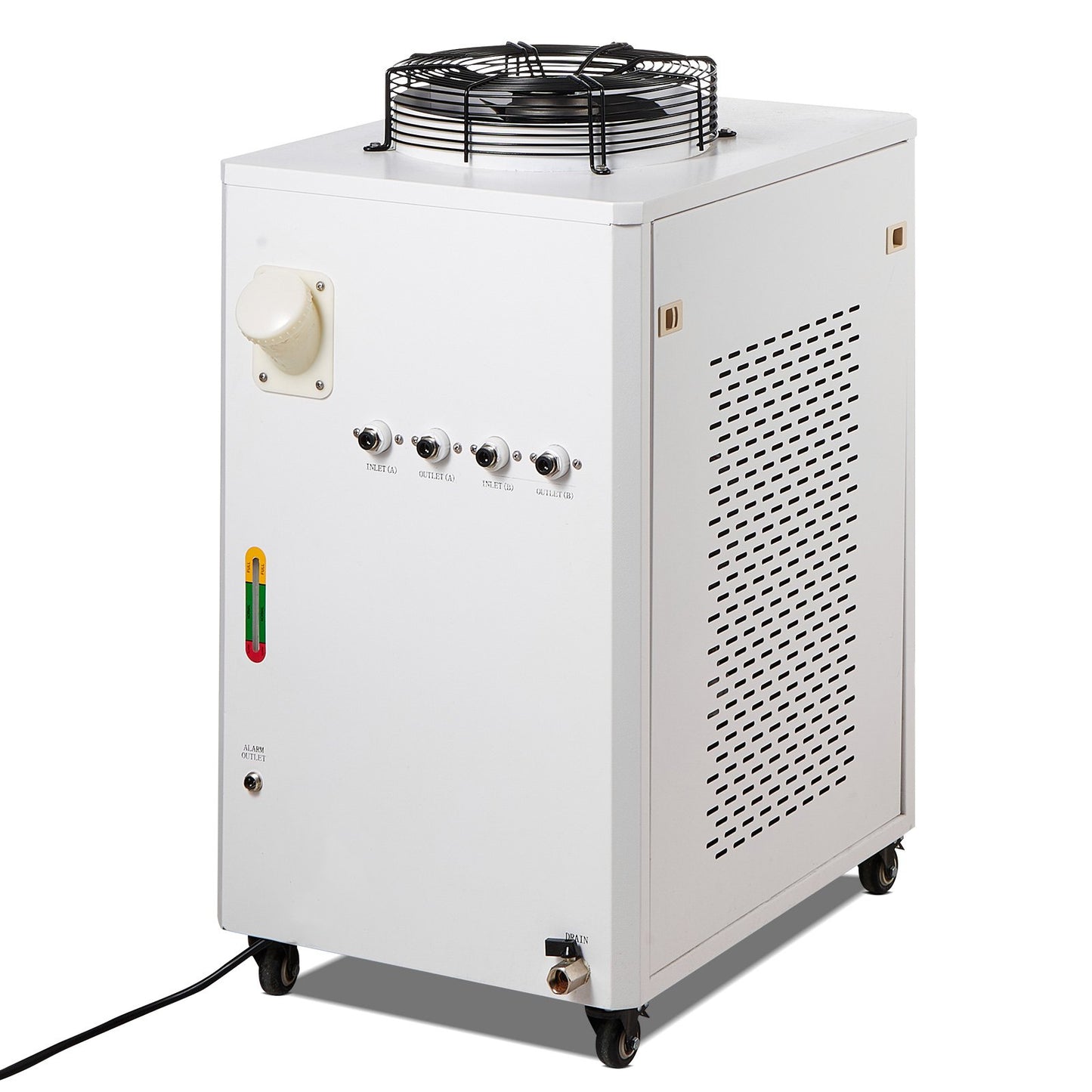Industriell vattenkylare, CW6000, 1500W industriell vattenkylare kylsystem med kompressor 15L vattentankkapacitet 65 L/min Max flödeshastighet, för CO2-lasergraveringsmaskin kylmaskin
