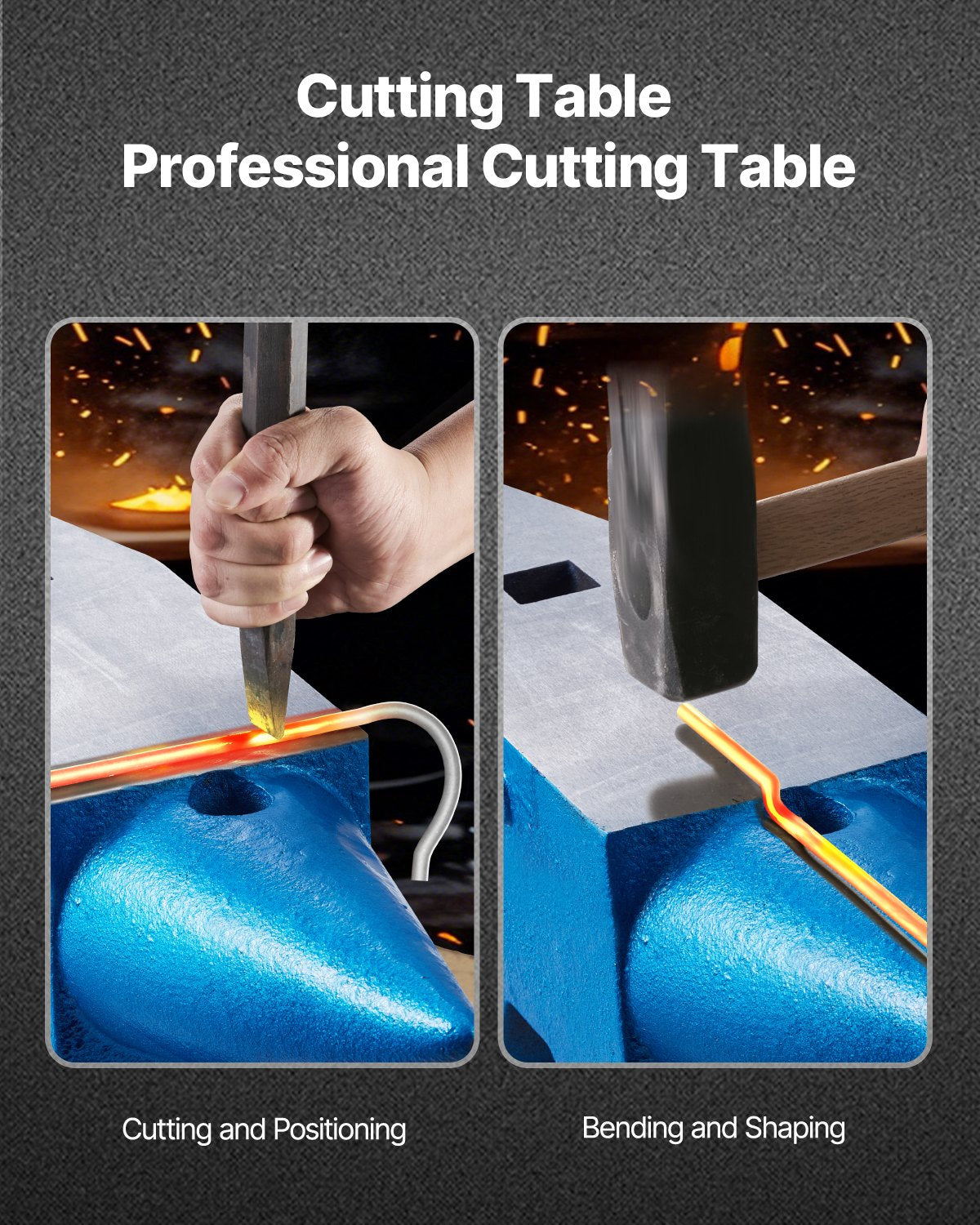 Single Horn Anvil 132Lbs Cast Steel Anvil Blacksmith for Sale Forge Steel Tools with Round and Square Hole and Equipment Anvil Rugged Blacksmith Jewelers Durable and Robust Metal Working Tool