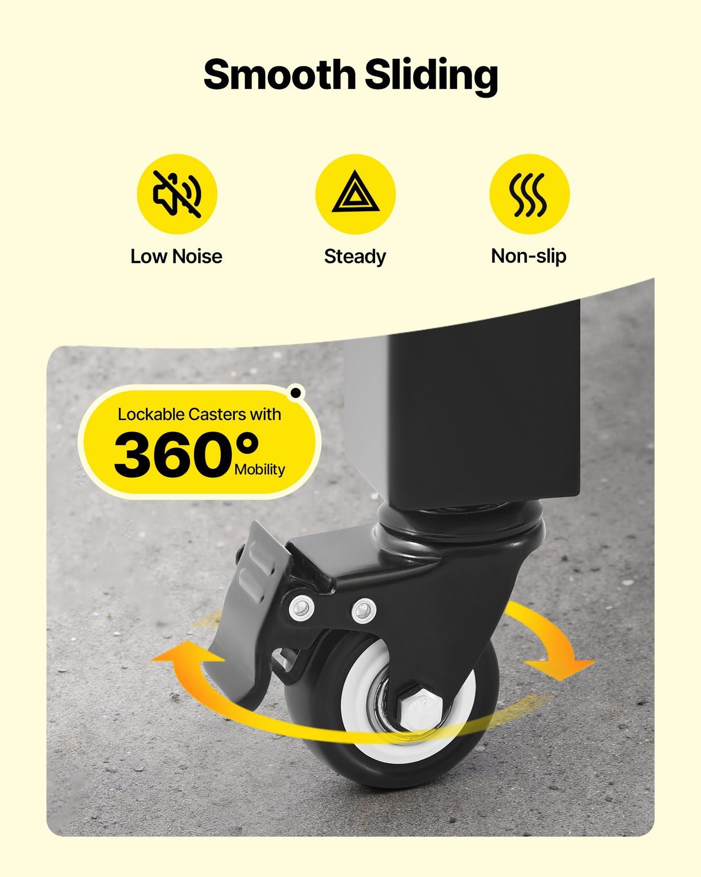 Enkel vikbar säkerhetsgrind, låsbar saxgrind med 360° svängbara hjul, utdragbara stålgrindar för utomhusbruk, för entrésäkerhet, garage, lager och pool, 170 × 131 cm (B × H)