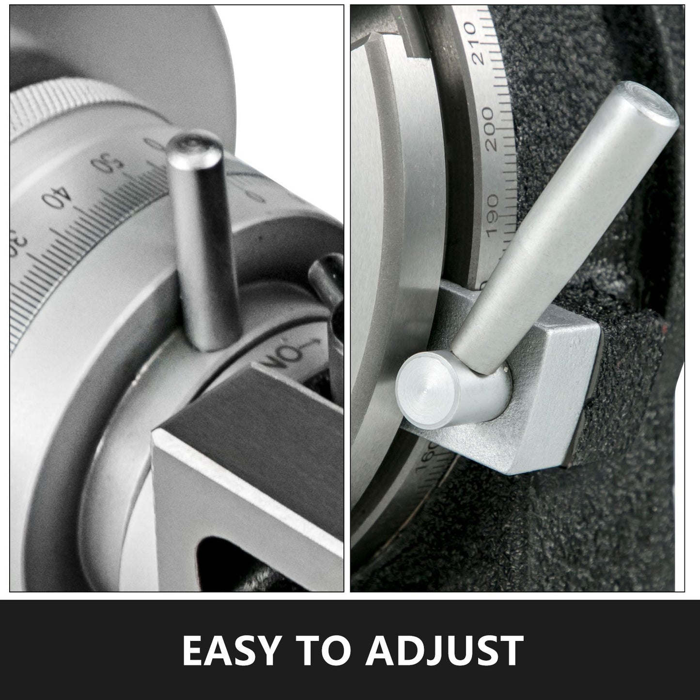 Rotary Table 8 INCH/200 MM Horizontal Vertical Rotary Table 3-Slot Rotary Table for Milling Machine MT-3 Rotary Table for Milling 360 Degrees Precision Rotary Table for Milling Drilling Vise