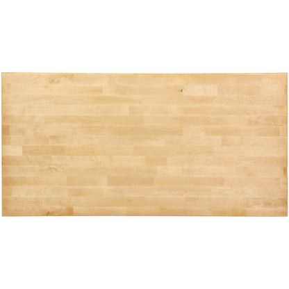 Wood Table Top, 47.2" x 29.5" x 1.5", 330lb Load Capacity, Universal Solid One-Piece Maple Wood Desktop for Height Adjustable Electric Standing Desk Frame, Rectangular Countertop for Home Office