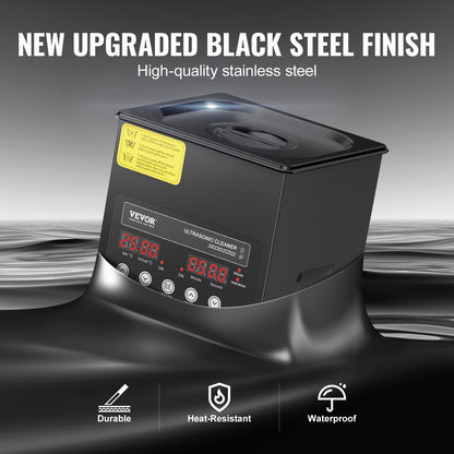 2L Ultra Sonic Cleaner, 60W Digital Sonic Cleaning Machine with Gentle Mode & Upgraded Degassing, 40kHz Ultrasound Cleaner Machine with Heater & Timer for Jewelry, Glasses, Tools, Retainer