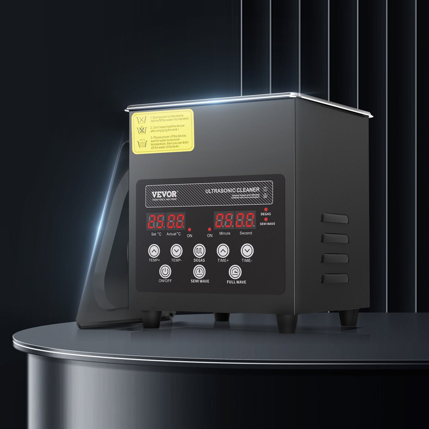 2L Ultra Sonic Cleaner, 60W Digital Sonic Cleaning Machine with Gentle Mode & Upgraded Degassing, 40kHz Ultrasound Cleaner Machine with Heater & Timer for Jewelry, Glasses, Tools, Retainer