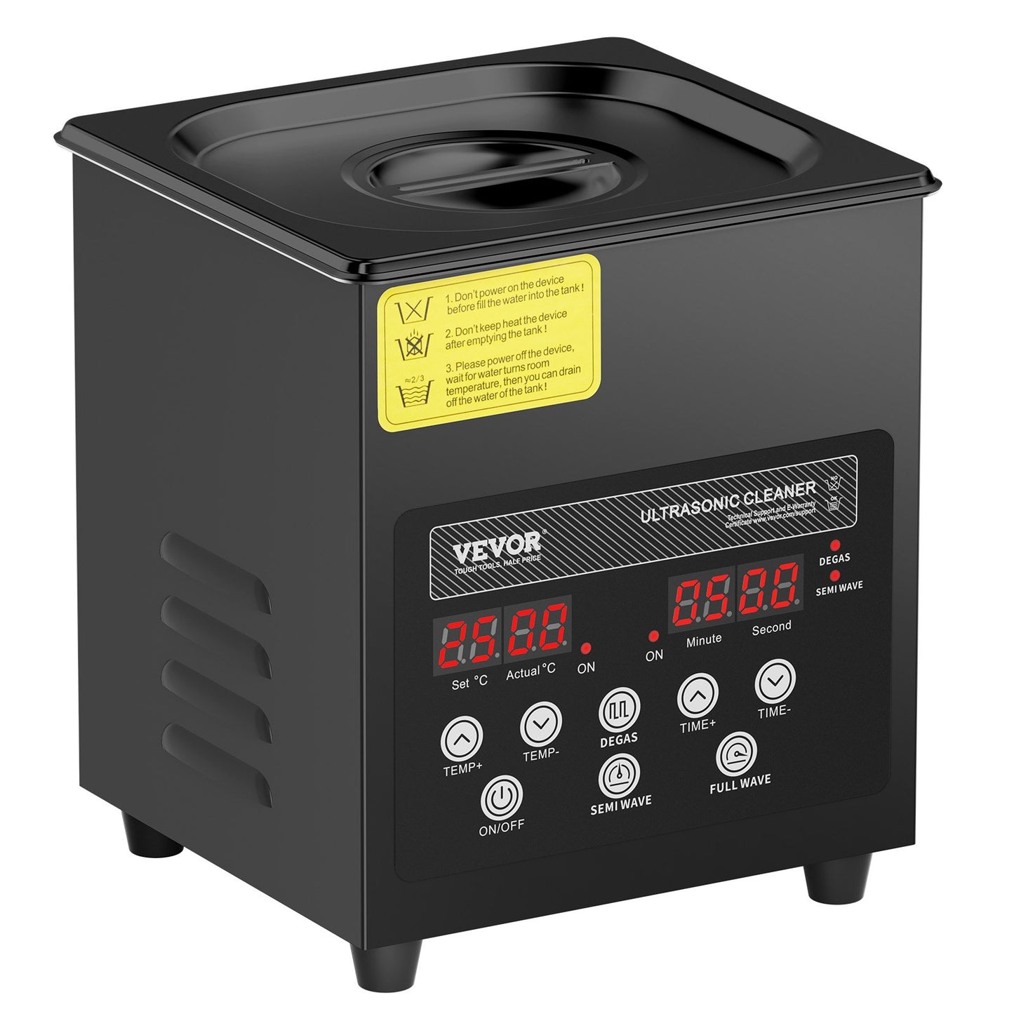 2L Ultra Sonic Cleaner, 60W Digital Sonic Cleaning Machine with Gentle Mode & Upgraded Degassing, 40kHz Ultrasound Cleaner Machine with Heater & Timer for Jewelry, Glasses, Tools, Retainer