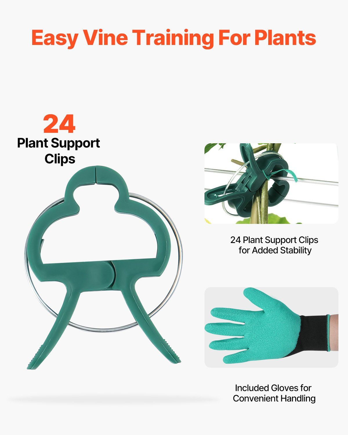 Cucumber Trellis for Climbing Plants, 35" x 55" Foldable Cucumber Trellis Set with Plant Clips, Metal Garden Trellis for Raised Bed, Outdoor Plant Grow Support for Tomato, Squash, Vegetable