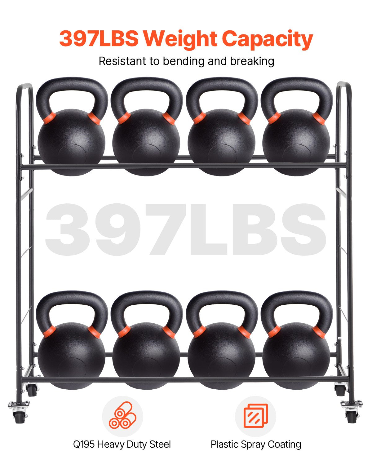 Rullande däckställ, däckhållare med 2 hyllor och transportvagn för garage, kraftig däckvagn i stål med hjul, justerbar höjd och skyddsöverdrag, rymmer upp till 12 standarddäck