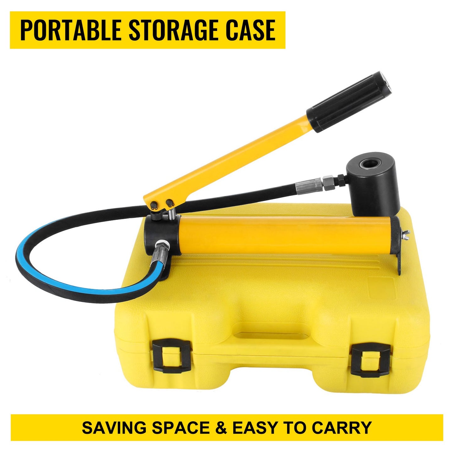 6 Die 10 Ton Hydraulic Knockout Punch 1.3 cm to 5.1 cm Hand Tool Cutter Driver Kit, Holesaw Set Cutter Tool Saw Electrical Conduit Metal Drill