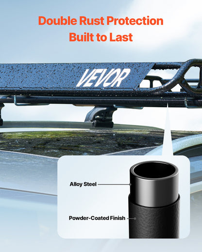 Takräckekorg, 51 x 36 x 4,1 tum, universell taklasthållare med 1120 x 870 x 260 mm lastväska, nät, spärrremmar, maxlastkapacitet 90 kg takbagagehållare, för SUV lastbil bil