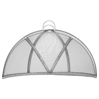 Lock till eldstadsskärm, 40" diameter, runda tillbehör till eldstadsring, metalllock till eldstad, lättöppnade eldstadsringlock i rostfritt stål för eldstad utomhus, uteplats, bakgård