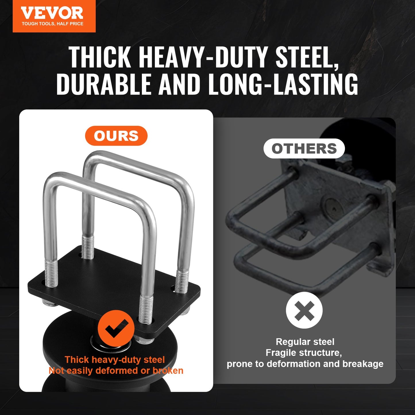 Skjutgrindssats, rullgrindssats med H-format hjulspår för skjutgrindar och rullportar med konsol, skjutgrindsrullar med 4 spårhjul, kraftig glidrulle, svart