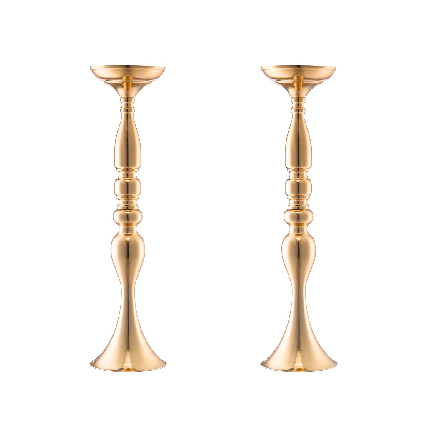 24PCS 50cm/19.7” Tall Wedding Flower Vase, Metal Wedding Centerpiece, Gold Floral Arrangement Stand Display Rack for Tables Wedding Dinner Party, Anniversary Ceremony Birthday Event Decor