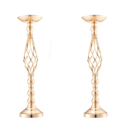 20PCS 58cm/22.83” Tall Wedding Flower Vase, Metal Wedding Centerpiece, Gold Floral Arrangement Stand Display Rack for Tables Wedding Dinner Party, Anniversary Ceremony Birthday Event Decor