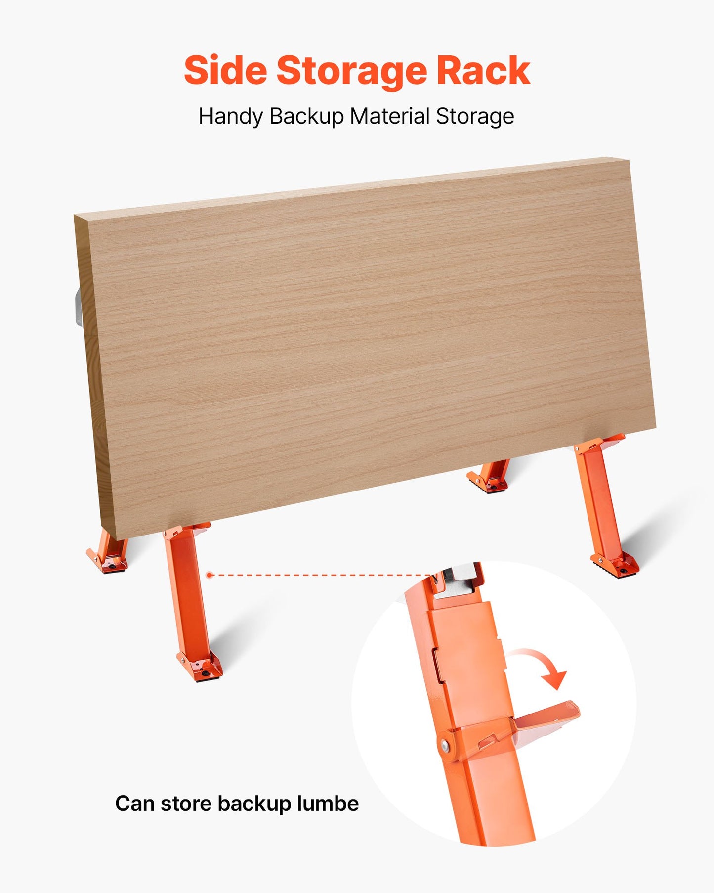 Saw Horses, 2 Pack Folding Work Horses, 816.5 kg Load Capacity Sawhorse with Heavy Duty Legs, Adjustable Height Saw Horse with Non-Slip Foot Pads, for Woodworking, Carpenters and Contractors