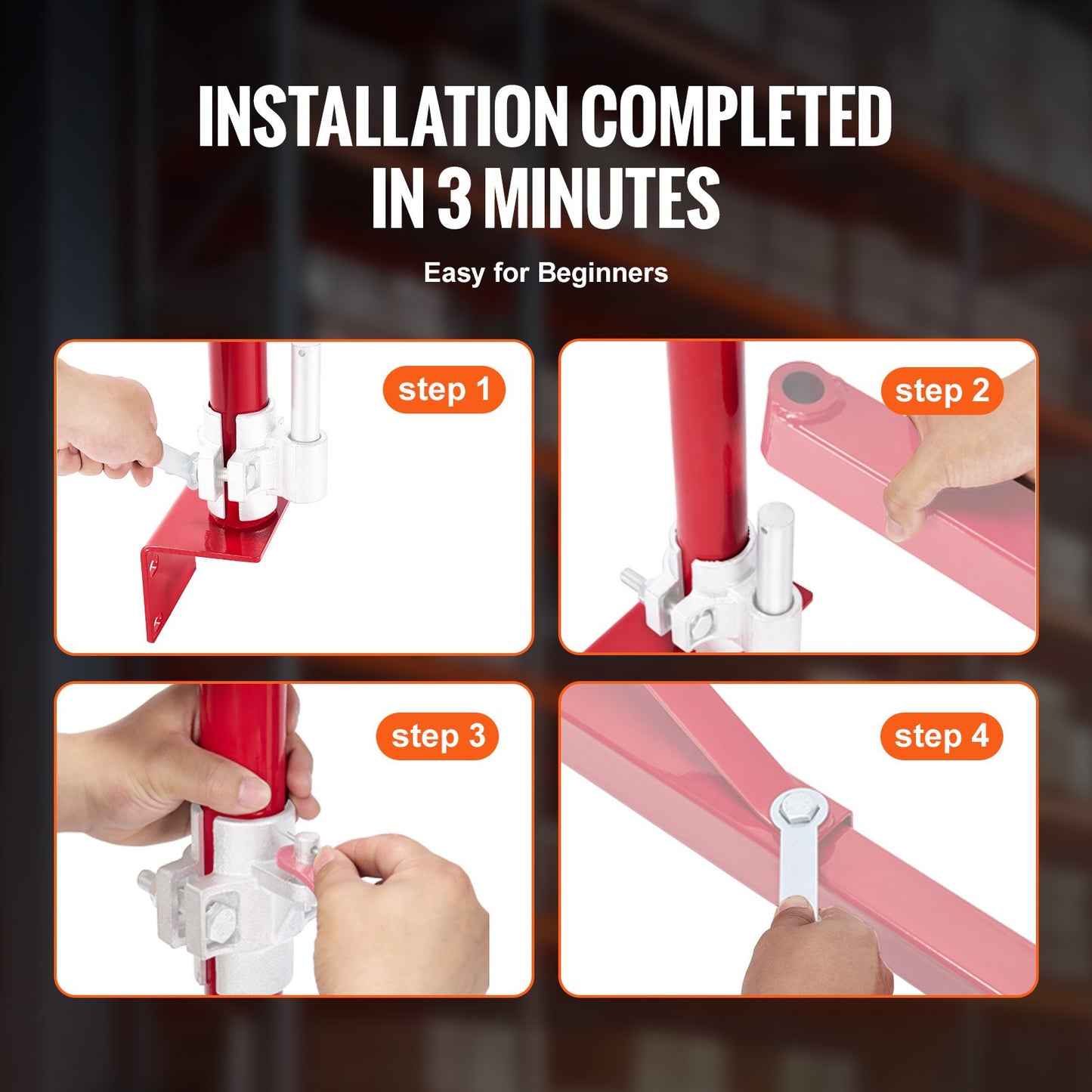 Stödstång för elektrisk lyftanordning, 1000 kg maxlastkapacitet, elektrisk lyfthållare, lyftram i kolstål, lyftstång för ställningsmontering, vinschlyftpelare för lyft, verkstad, garage