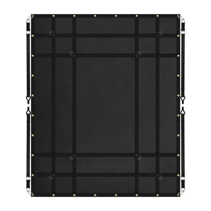 Cargo Net, 72 in x 57 in, Heavy Duty Truck Cargo Net for Truck Bed, 4 Adjustable Straps with Carabiners and Rubber Coated Hooks, Durable, Suitable for Pickup, Jeep, Truck, SUV, Boat (Black)