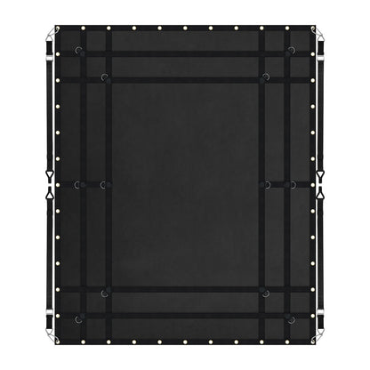 Cargo Net, 96 in x 81 in, Heavy Duty Truck Cargo Net for Truck Bed, 4 Adjustable Straps with Carabiners and Rubber Coated Hooks, Durable, Suitable for Pickup, Jeep, Truck, SUV, Boat (Black)