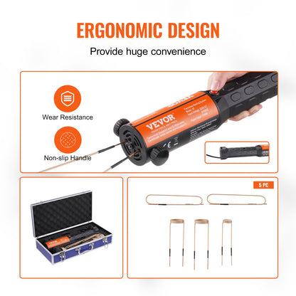 Magnetisk induktionsvärmare, 1000w handhållen induktionsvärmare, bult-induktionsvärmare med 8 st induktionsspolar, 220V flamlös induktionsvärmare bultborttagare för borttagning av rostiga bultar och muttrar