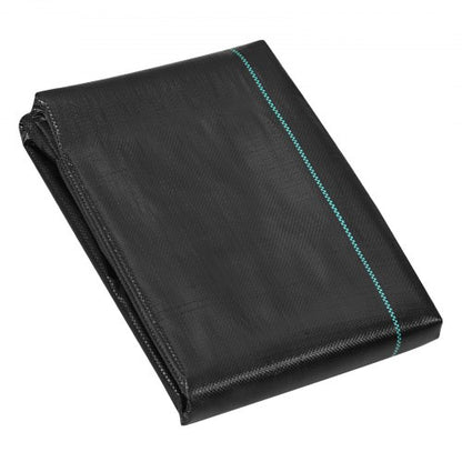 Ogrässpärrtyg för landskapsarkitektur, 3*100FT kraftig ogrästyg för trädgården, vävd PP-ogräsbekämpningstyg, uppfartstyg, geotextiltyg för landskapsarkitektur, marktäckare, ogräsmatta, svart