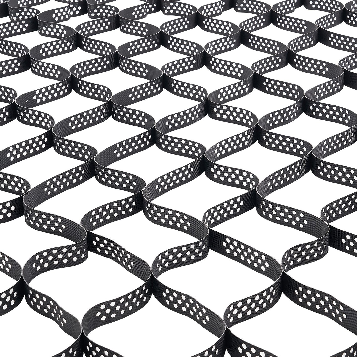 Gravel Grid, 2 Inch Depth, 32.81 x 9.84 FT / 10000 x 3000 mm, 1880 LBS Per Sq ft Grass Ground Retainer, Permeable Geo Grids Driveway Stabilization, for Garden, Patio, Walkway, RV Parking Slopes
