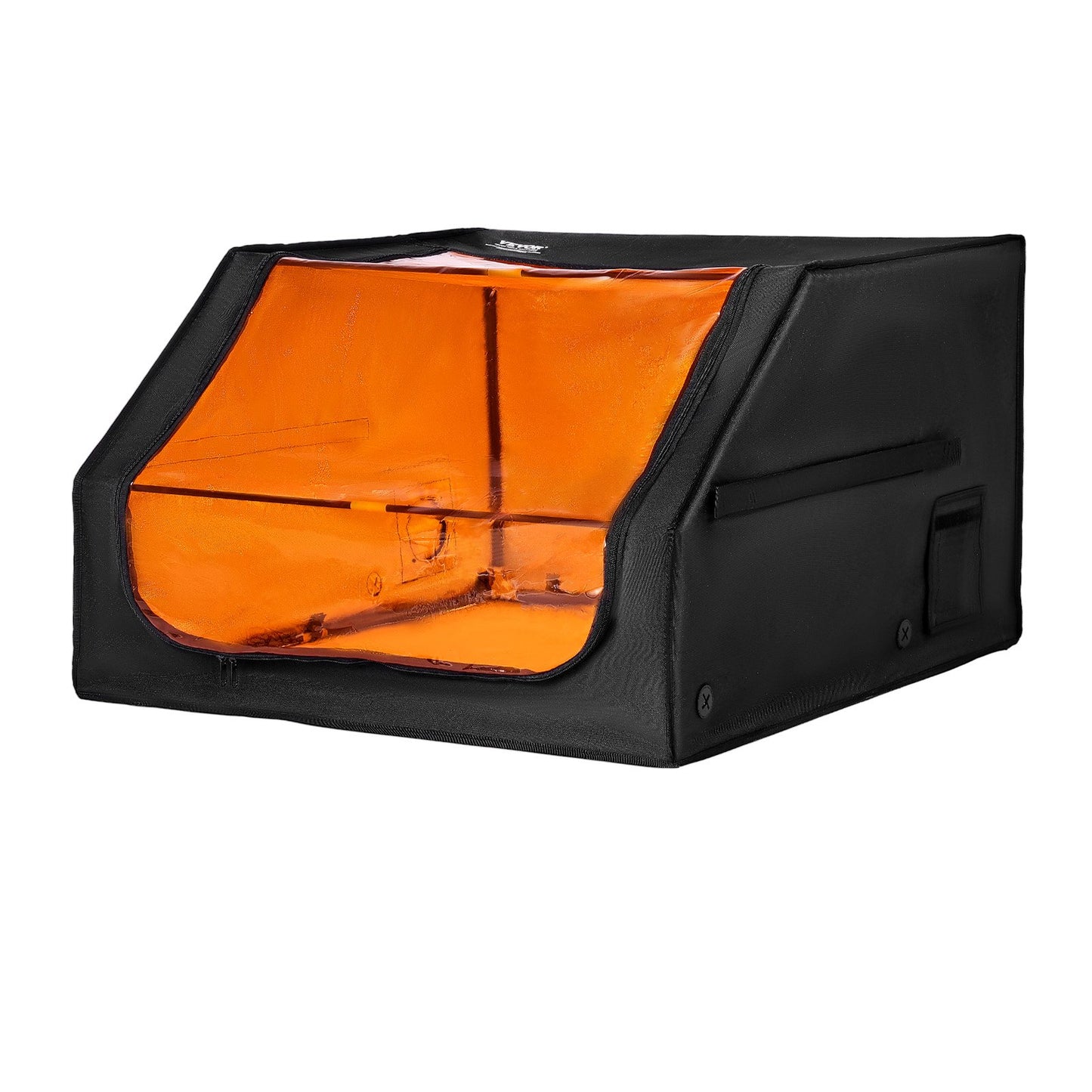 Lasergraveringslåda, 800 x 800 x 500 mm (31,5 x 31,5 x 19,6 tum), flamskyddat och brandsäkert skyddshölje, med frånluftsfläkt och rör, isolerar rök, buller och skyddar ögonen, passar de flesta lasergraveringsmaskiner