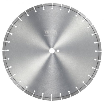 Diamond Blade, 18inch/450mm Concrete Saw Blade Wet or Dry, 0.47inch/12mm Flat Teeth Diamond Segment Blade, Universal 1 inch/25.4 mm Center Hole Diameter, for Concrete Cement Board Tile Brick