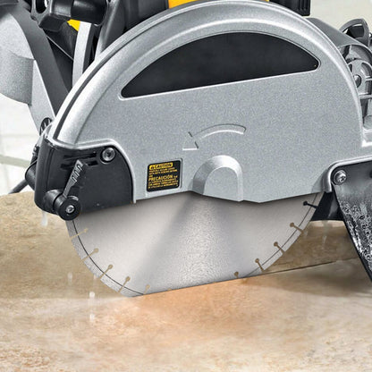 Diamond Blade, 18inch/450mm Concrete Saw Blade Wet or Dry, 0.47inch/12mm Flat Teeth Diamond Segment Blade, Universal 1 inch/25.4 mm Center Hole Diameter, for Concrete Cement Board Tile Brick