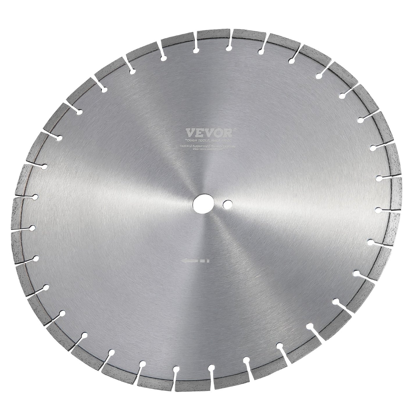 Diamond Blade, 18inch/450mm Concrete Saw Blade Wet or Dry, 0.47inch/12mm Flat Teeth Diamond Segment Blade, Universal 1 inch/25.4 mm Center Hole Diameter, for Concrete Cement Board Tile Brick