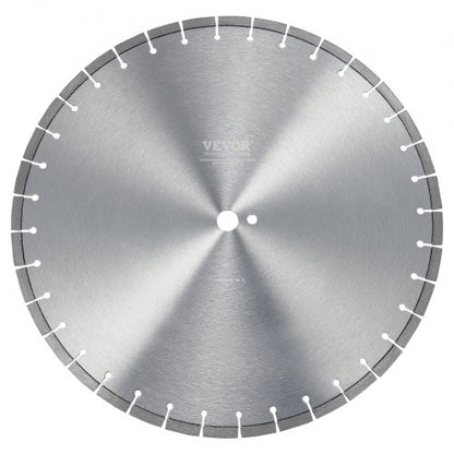 Diamond Blade, 20inch/500mm Concrete Saw Blade Wet or Dry, 0.47inch/12mm Flat Teeth Diamond Segment Blade, Universal 1 inch/25.4 mm Center Hole Diameter, for Concrete Cement Board Tile Brick