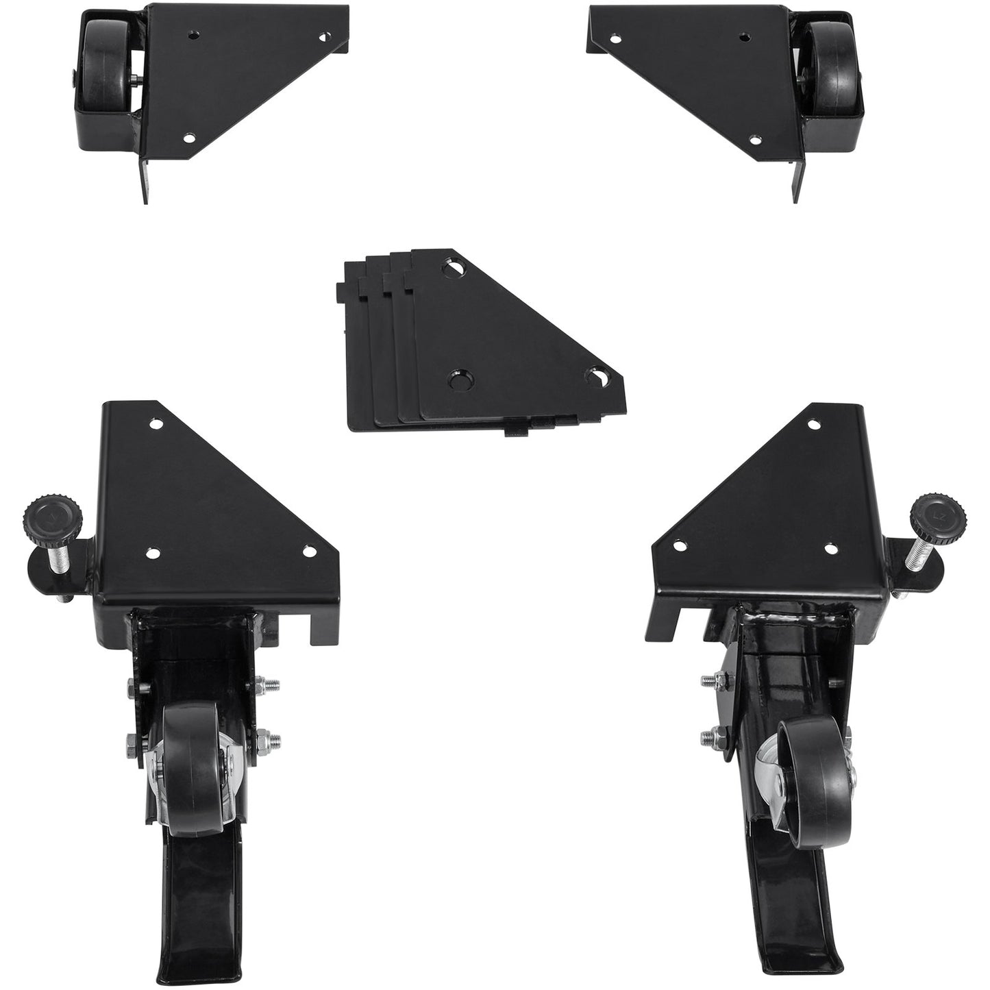 Mobile Base, 400 lbs Weight Capacity, Adjustable from 9.5" x 9.5" to Infinity, Heavy Duty Universal Mobile Base Stand with Swivel Wheels for Woodworking Equipment, Bandsaw, Power Tools, Machines