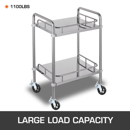 4 Pack 8 Inch Iron Core Polyurethane Swivel Caster With Dual Locking Brake Adjustable Legs 1100LBS Capacity per Wheel