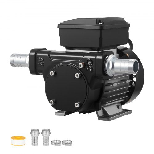 Oil Transfer Pump 230V, 16 GPM 60 L/min, AC Electric Fuel Transfer Pump for Diesel Kerosene Biodiesel, 8 ft/2.4 m Max Suction Lift, 45 ft/13.7 m Max Lift, for Vehicles, Construction Sites, Farms