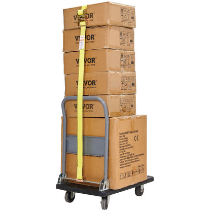 Ratchet Tie Down Straps (8PK), 1995.8 kg Break Strength, E-Track Endless Ratchet with 8 Premium 0.05 m x 4.6 m Rachet Tie Downs Heavy Duty, for Moving Securing Cargo, Appliances, Lawn Equipment