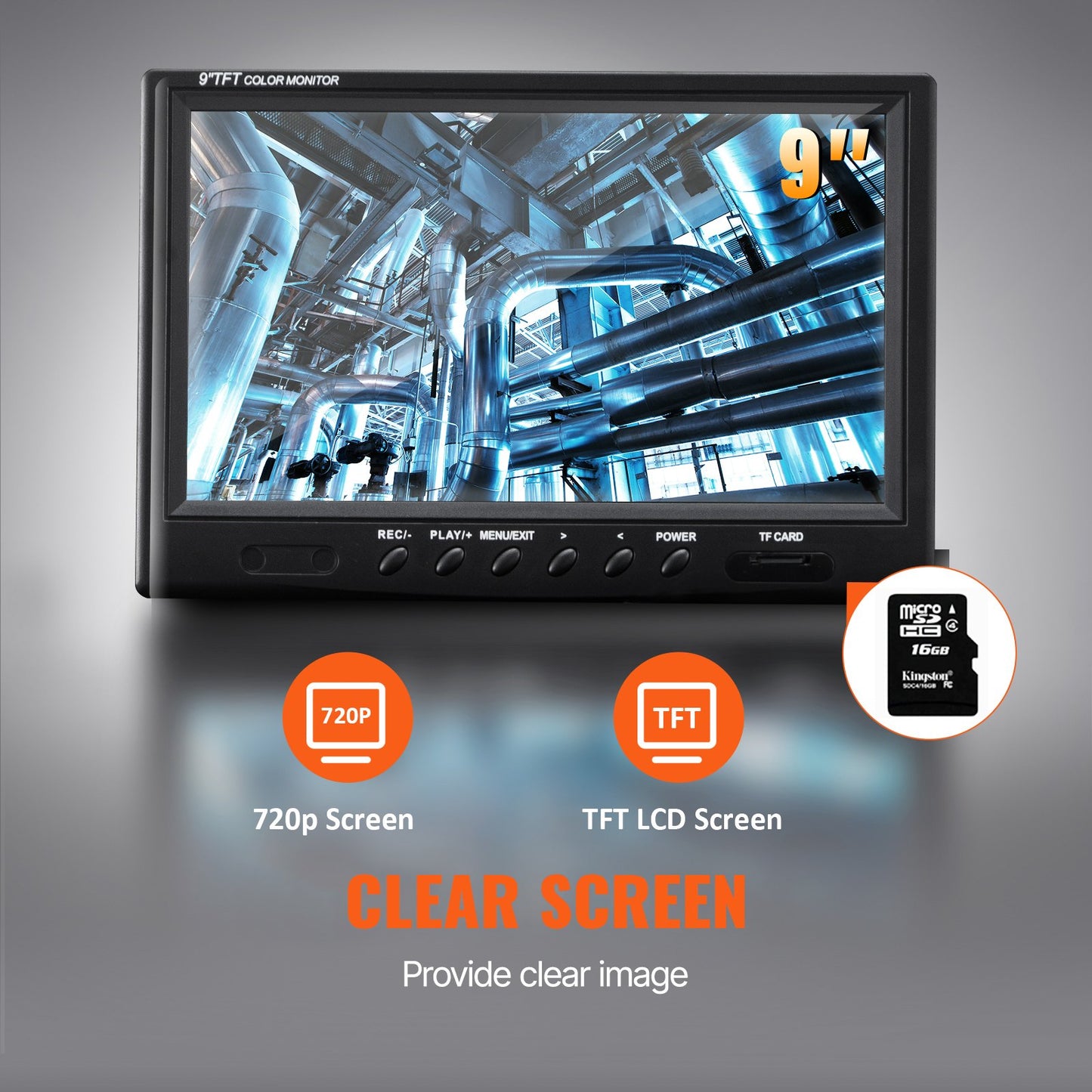 Sewer Camera Pipe Inspection Camera 22.9 cm 720p Screen Pipe Camera 91.4m