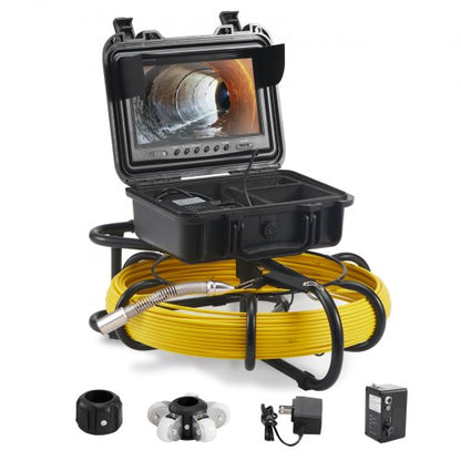 Sewer Camera Pipe Inspection Camera 22.9 cm 720p Screen Pipe Camera 70.1m