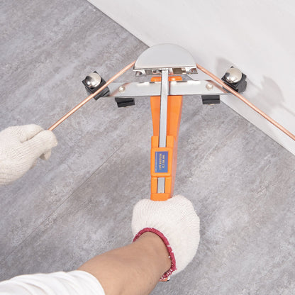 Pipe Tube Bender, 6.4mm-22.2mm Ratcheting Tubing Benders, 90° Forward/Reverse Pipes Bending Tools with 7 Dies for HVAC Air Conditioning Refrigerator Repair