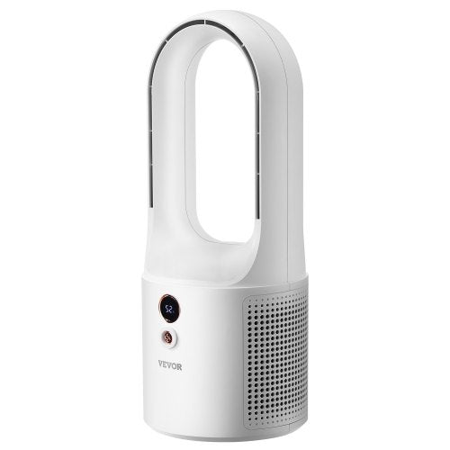 Desk Fan Bladeless, 12.99 Inch Portable Desk Fan, 6-Speed USB Quiet Cooling Small Tower Fan with Rechargeable Battery, Easy to Clean & Kids-Friendly, Blows Cold Air for Bedroom, Office, Home