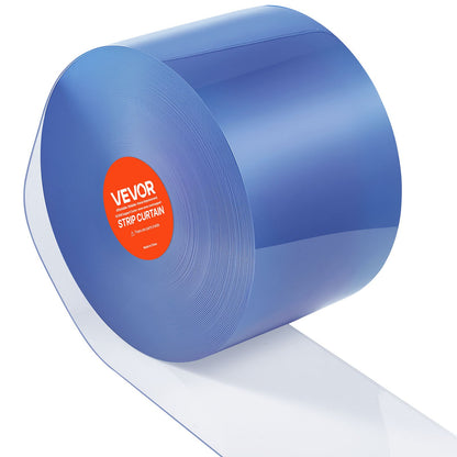 Clear PVC Strip Curtain, 45.7 m Length x 20 cm Width, Plastic Door Strip Bulk Roll, Walk in Freezer Cooler Curtain Strips for Doorways of Supermarket, Garage, Warehouse, Barn, Pet Animal House