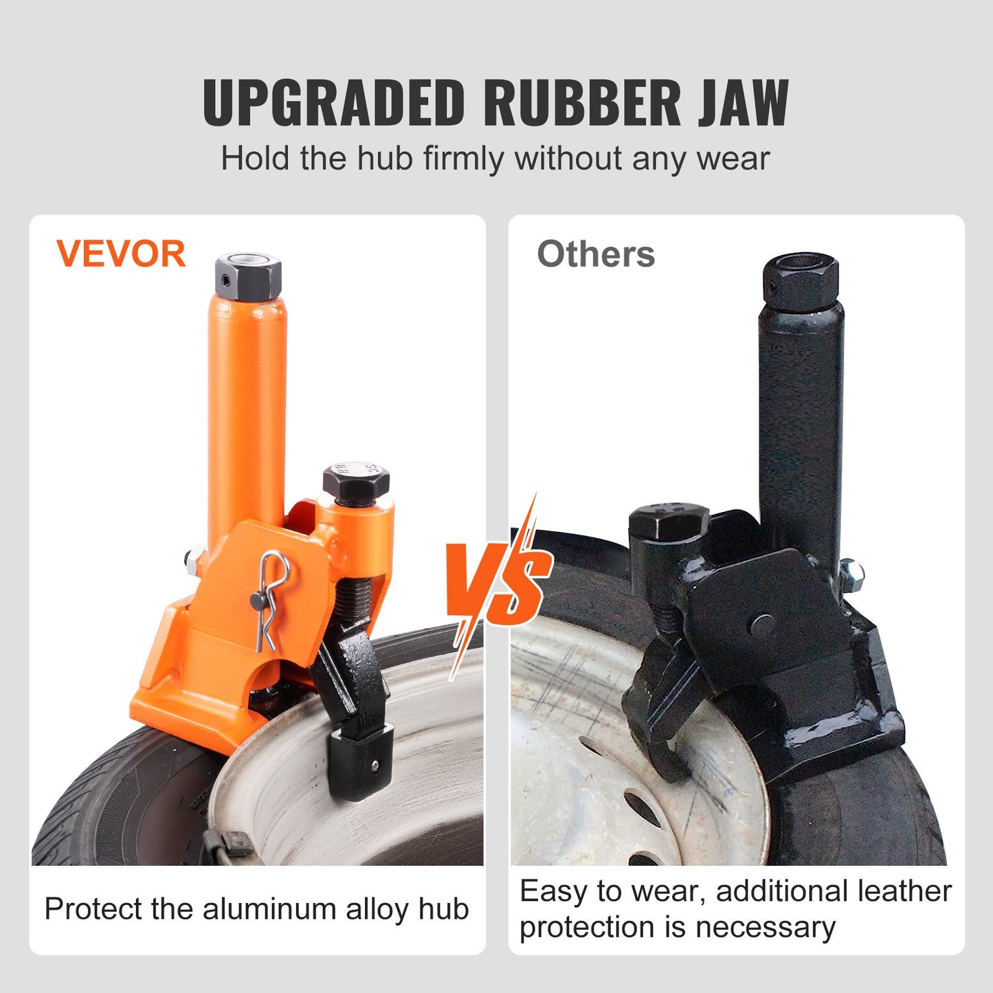 Manuell däckkantbrytare, 96,5-106,7 mm däckbytesverktyg med gummidyna, skyddar aluminiumlegeringsnav, lättanvänt däckreparationsverktyg för ATV/UTV, traktorer, lastbilar, bilar, tunga däck