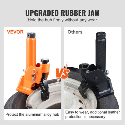 Manuell däckkantbrytare, 96,5-106,7 mm däckbytesverktyg med gummidyna, skyddar aluminiumlegeringsnav, lättanvänt däckreparationsverktyg för ATV/UTV, traktorer, lastbilar, bilar, tunga däck