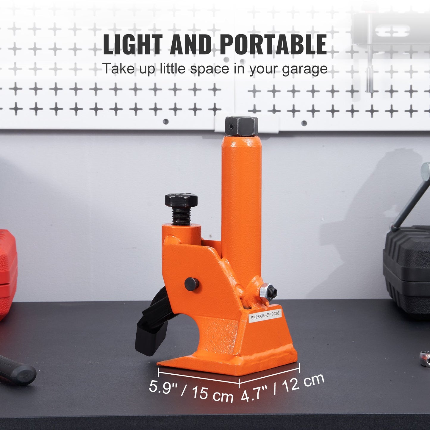 Manuell däckkantbrytare, 96,5-106,7 mm däckbytesverktyg med gummidyna, skyddar aluminiumlegeringsnav, lättanvänt däckreparationsverktyg för ATV/UTV, traktorer, lastbilar, bilar, tunga däck