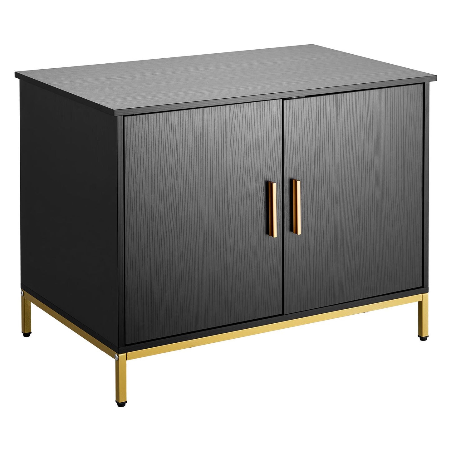 Möbel för kattlåda, 70 cm dold kattlåda med metallben och handtag, modernt sidobord för katttoalett, passar de flesta av kattlådans delar, för sovrum och vardagsrum