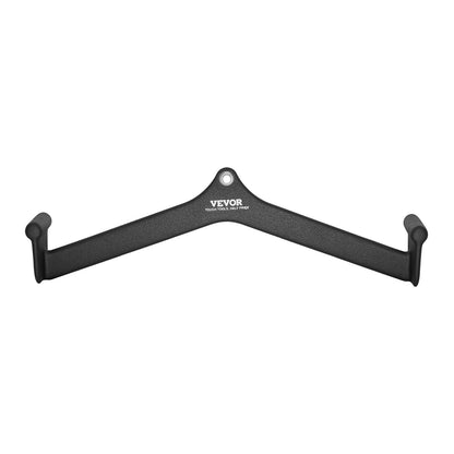 LAT Pulldown Attachment, Cable Machine Rowing V-bar Attachment, Tricep Pull Down Bar, Back Strength Training Rubber Coated Handle Grip, Bicep Curl Tricep Lat Pulldown Bar for Home Gym Fitness