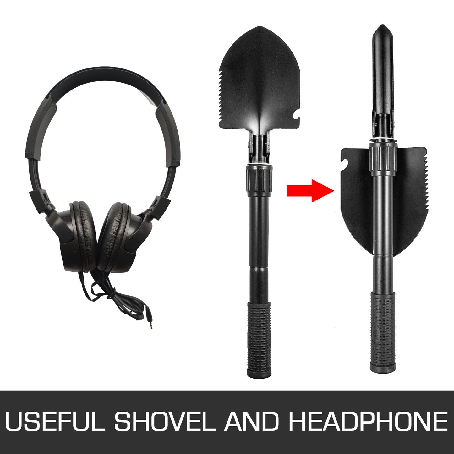 Yellow Metal Detector 3010 Waterproof Disc Metal detectors Underwater Underground High Accuracy LCD Display Metal Detector for Adults and Children Headphone Automatic Detector