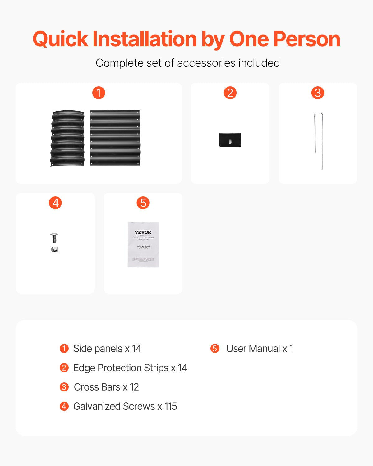 Metal Raised Garden Bed, 8 x 2 x 2 ft Outdoor Galvanized Planter Box, with Open Bottom, Large Oval Planter Raised Bed for Gardening Vegetables, Flowers, Herbs, and Succulent Plants, Dark Gray