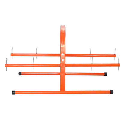 Trådrullställ, 45 kg / 100 lbs kapacitet, smart handhållen caddie, kraftig ståltrådshållare för upp till 8 spolar, MAX 240 mm / 9,45 tum diameter, enkel lyftdesign för elektrisk industriell och detaljhandelsbruk