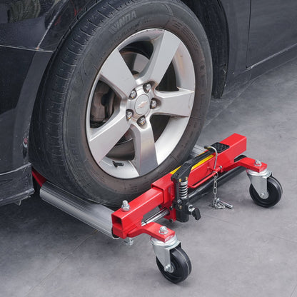 Wheel Dolly, Max Capacity 1500 Lbs Car Dolly, Car Jack Dolly Lifter with 360° Rotatable Wheels, Heavy Duty Vehicle Positioning Hydraulic Tire Jack, for Vehicle Car Auto Repair Moving