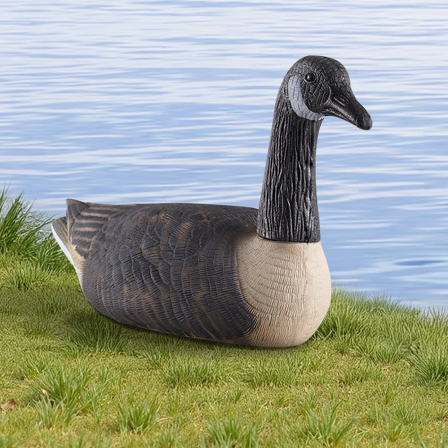 Canada Goose Decoys, Outdoors Goose Decoy for Waterfowl Hunting, Durable Plastic Floaters with Ultra Realistic Paint, for Pool, Pond, Lake, Garden Yard Decoration, Easy to Carry and Use, 6-Pack