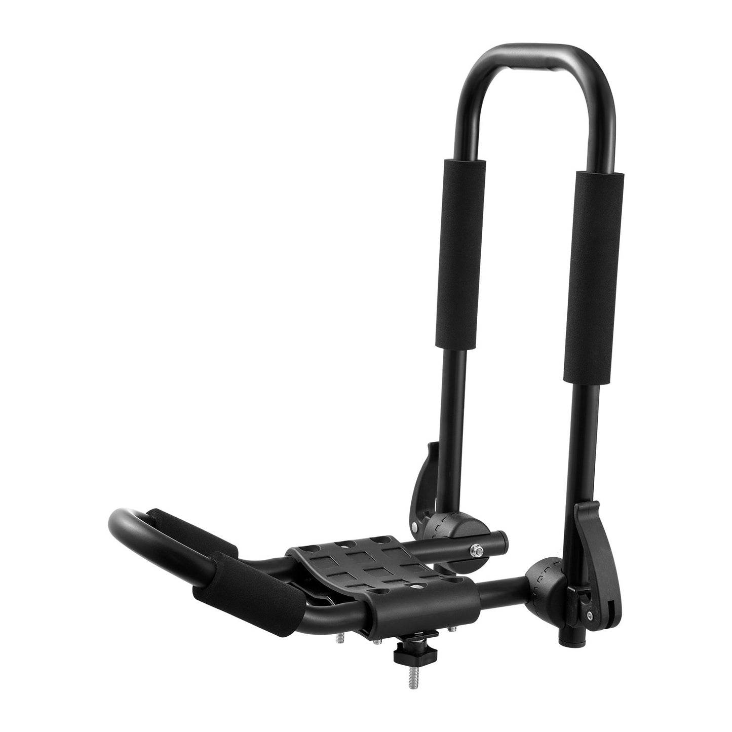 Kayak Roof Rack 1 Pair J-Bar, Soft Roof Rack Quick Folding, Top Mount Tie Down, Carrier for kayak, Surf Board, Canoe, SUP, Ski Board, Mount on Car, SUV, Truck, 1 Kayak