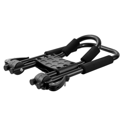 Kayak Roof Rack 1 Pair J-Bar, Soft Roof Rack Quick Folding, Top Mount Tie Down, Carrier for kayak, Surf Board, Canoe, SUP, Ski Board, Mount on Car, SUV, Truck, 1 Kayak